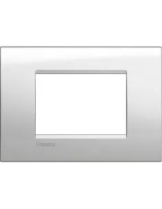 Bticino lnc4803gl ll 3p lunar silver plate